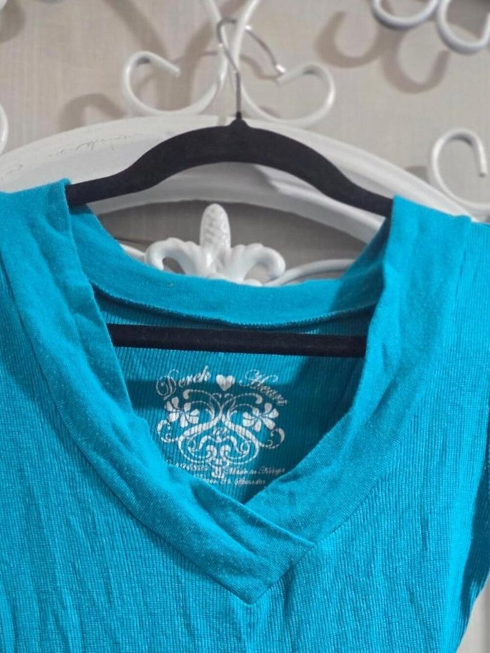 blue v neck top with cute design #y2k #summer